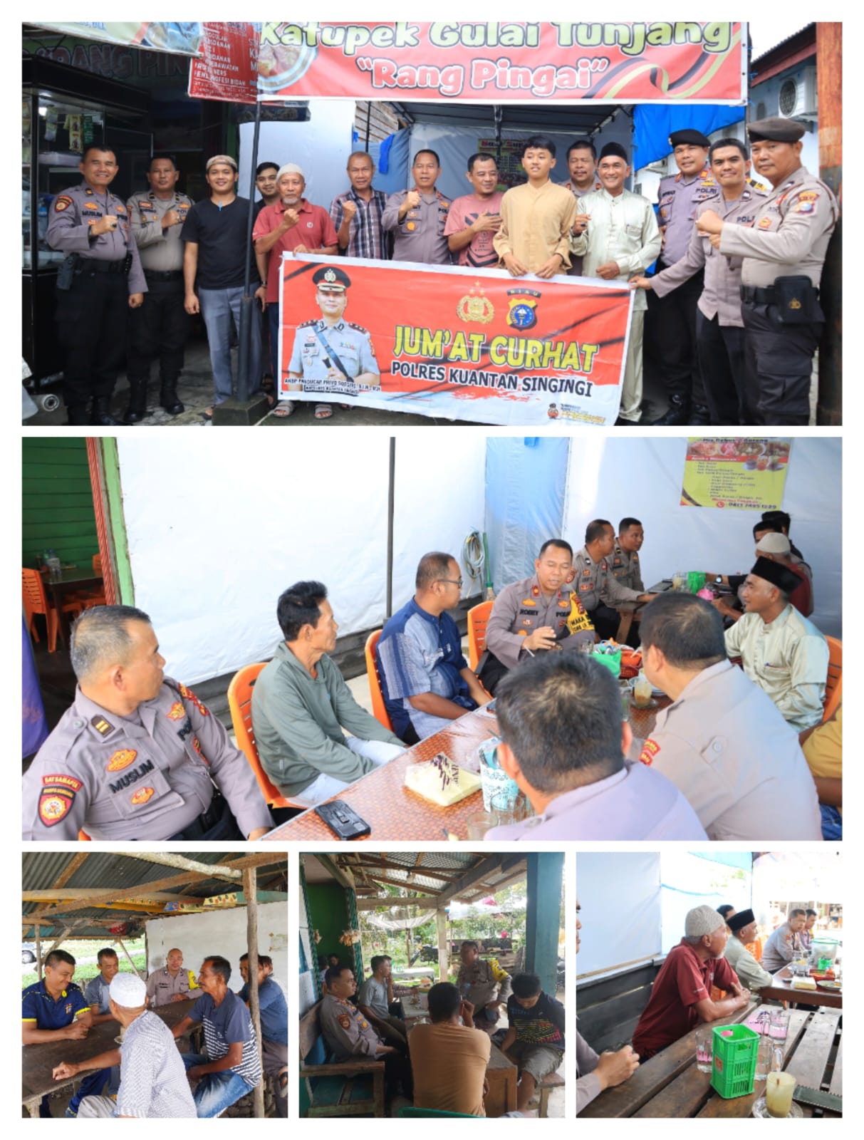 Gelar Jumat Curhat Polres Kuansing dan Polsek Jajaran Serap Aspirasi Masyarakat Guna Wujudkan Harkam